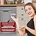 Glide Signs Dishwasher Magnet Clean Dirty Sign - Premium Metal Magnetic Dishes Indicator Improved Slider Locks - Best Kitchen Gadgets in Home Office Organization - Magnets Work on All Dishwashers