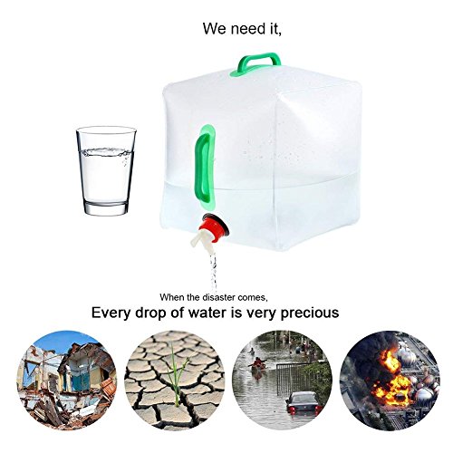 image for LoveHome [2 PACK] Collapsible Water Container - 5 Gallon/20L Portable 