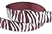 HipGirl 7/8" Zebra Prints Grosgrain Ribbon (Burgundy(Maroon)/ White)