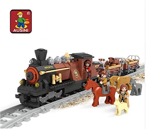 Building Blocks Ausini 25813 Vintage Toys Model Trains Assembling Blocks Hot Toy For Kid Christmas Gift Model(Simple Package)