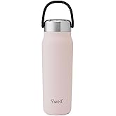 S'well Recycled Stainless Steel Explorer with Insulated Lid and Handle, 24oz, Himalayan Salt, Triple Layered Vacuum Insulated Containers Keeps Drinks Cold for 36 Hours and Hot for 8