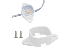 XHUIC 60 Pcs White Light Clips Mounting Brackets for Govee Outdoor Lights H706 ，Firm Installation, 3M Glue Replacement for Govee Pro Permanent Outdoor Lights Extension (60)