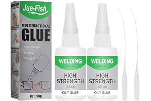 AQISI 2 PCS Jue Fish Multifunctional Super Glue - High-Strength, All Purpose, Welding High-Strength Oily, Welding Glue for Tile, Glass, Wood, Shoes