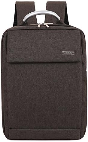 Water Resistant Rucksack Backpack Business Laptop Book School Bag Fits Most 17Inch Laptop and Notebook(Grey Blue Black Brown) (Brown)