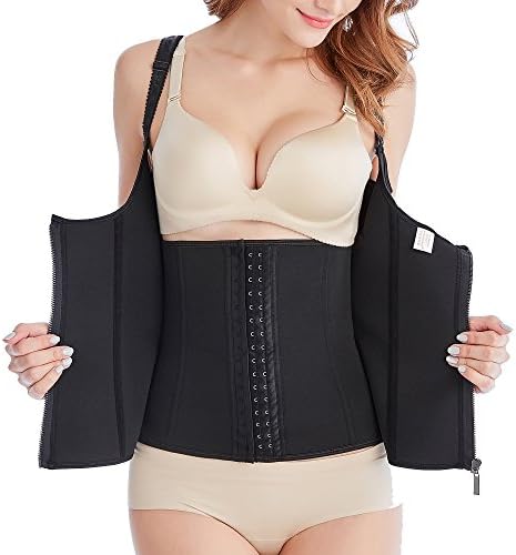 Suwikeke Women's Waist Trainer Cincher Tummy Control Shapewear Adjustable Straps Body Slimmer