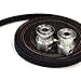 Reprap 3D Printer Set of 2 X GT2 16 Teeth Pulley and 2 Meter Belt (Prusa i3, Kossel, Rostock, TAZ etc)