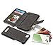 Harrms Leather wallet phone case iPhone 6/iPhone 6S/iPhone 6 Plus/iPhone 6S Plus/iPhone 7/iPhone 7 Plus,12 Card Slot Series [Zipper Cash Storage] Premium Flip Wallet Case Cover