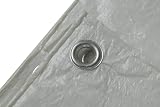 SolaDirect 4 x 4 m White Tarpaulin Waterproof Heavy Duty Tarp view 6