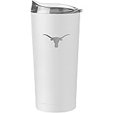 Logo Brands Texas Longhorns 20oz White Etch Powder Coat Tumbler