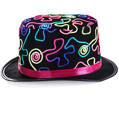 Tigerdoe-Clown-Hat-Colorful-Top-Hat-Novelty-Hats-Funny-Top-Hats-Costume-Hat-Wacky-Hats
