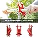Universal Bike Phone Holder, Bicycle Handlebar Stroller Cell Phone Mount for iPhone 8 Plus 7 6S 5 SE Samsung Galaxy S8 S7 Note 6, 4 to 6 Inch Android Smartphone, Bike Tie Series - Red