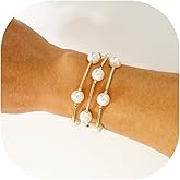 Elegance 11 designs 10mm Crystal White Pearl Blessing Bracelet