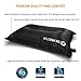 Ultralight Compact Inflatable Travel / Camping Pillow-- Extremely Comfortable For Head and Neck— Complete w/ Custom Pillowcase and Stuff Pack