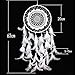 CHICIEVE Dream Catcher White Feather Dreamcatchers for Wall Hanging Decoration Wedding Decoration Ornament Christmas Craft -Dia 7.9 inch