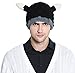 Men Knit Viking Beard/Mustache Hat Beanie, Grey Beard