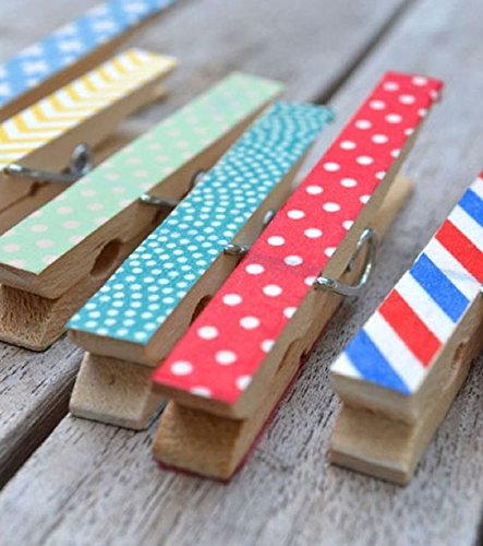 LOKIPA Washi Masking Tape 24 Rolls Random Delivery 0.6 inch Wide Arts and Crafts DIY Decorative Washi Tape for Gift Wrapping Scrapbooking