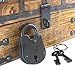 Wooden Pirates Treasure Chest Box Free Lock Key Metal Pirate Coins by Well Pack Box