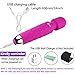 CNHIDEE Mini Wireless Wand Massager Relieves Stress Waterproof Rechargeable Neck Shoulder Body Back Sport Massage Travel Friendly 20X Magic Patterns Vibration Personal Quiet Powerful Mini Size(Red)