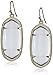 Kendra Scott Elle Drop Earrings for Women, Fashion Jewelry, 14k Gold-Plated, Slate Cats Eye