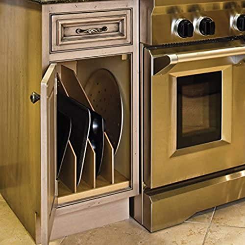 Dowell 4D007 TD3 Wooden Vertical Tray Divider Organizer with 3 Section