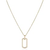Malibu Sunday Dainty Gold Necklace – 18K Gold Plated Cable Chain with Sparkling Cubic Zirconia – Adjustable Women’s Necklace with Lobster Clasp – Elegant, Minimalist Jewelry for Everyday Wear