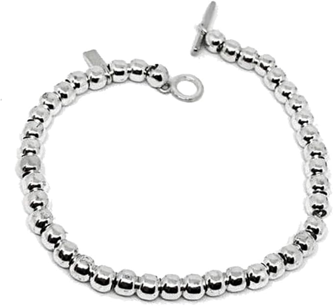 Tuscany Silver Ladies Sterling Silver Oval Heart Link Bracelet 18cm