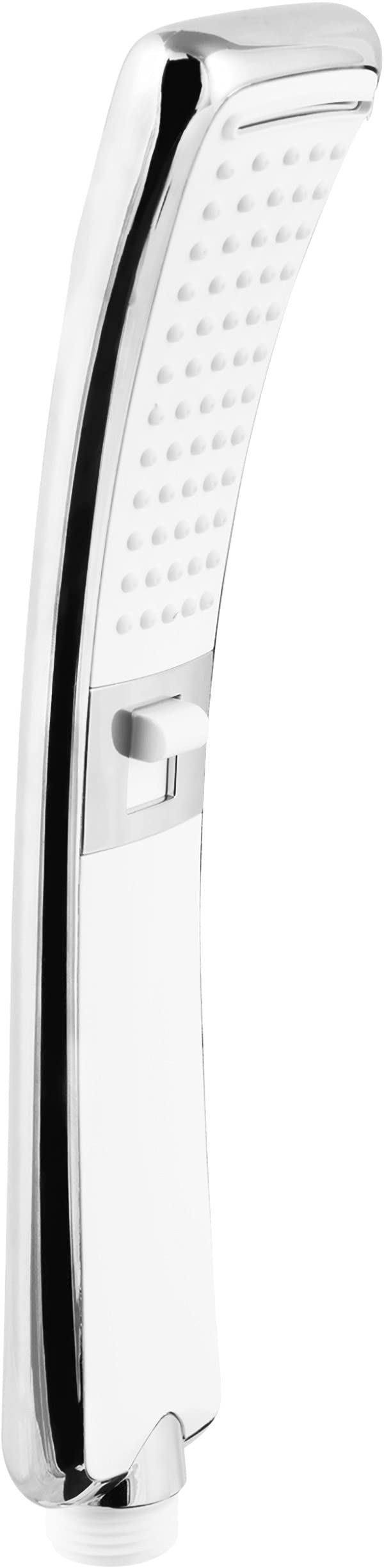 Cornat Kinnay TECB3473 Hand Shower Head 95 x 50 mm Head Size Chrome-Plated/White 2 Jet Types: Normal & Splash Jet - Anti-limescale & Water-Saving Insert/Eco Shower Head for Shower and Bathtub