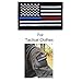 2 Pieces Tactical USA Flag Patches -Thin Red and Blue Line American Flag US Military Patch Tactical Firefighter& Police