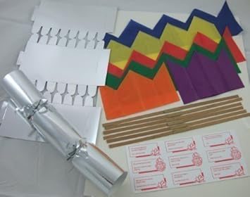 6 - Crea Tus Propios Petardos de Navidad Plateados de 30cm: Amazon.es: Juguetes y juegos