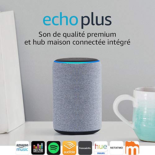 Echo Plus (2ème génération), Son de qualité premium avec un hub maison connectée intégré, Tissu sable