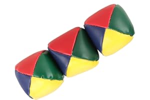 Generic Juggling Balls Set Lightweight & Durable for Beginners Learning Prop for Kids PU Leather 3Pcs Set Circus Fun for Baby