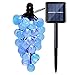 Qedertek Solar String Lights Outdoor,Bubble Globe Solar Lights 20foot 30 LED String Light Crystal Ball Lighting for Fairy Garden,Patio,Wedding,Party and Holiday Decorations (Blue)