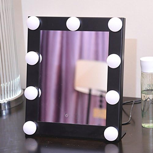 AMEA vanity mirror with led bulbs beauty mirror desktop vanity mirror, 1