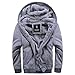 ASALI Men's Pullover Winter Jackets Hooed Fleece Hoodies Sweatshirt Wool Warm Thick Coats