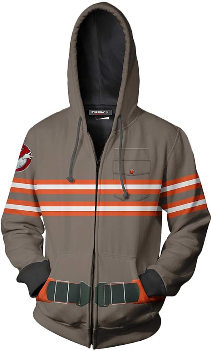 Ghost Buster Costume Ghostbusters Hoodies Unisex Adult Halloween Movie