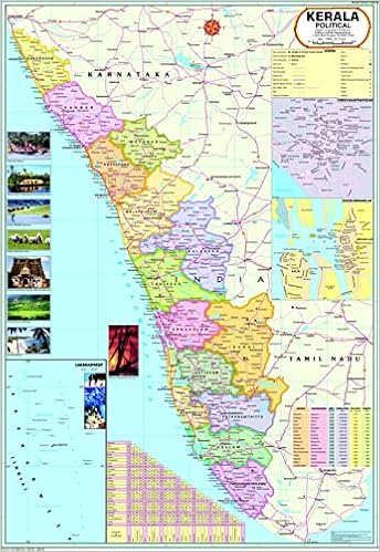 Tamil nadu and kerala district map