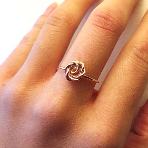Rose Ring Rose Gold -14K Gold-Filled /Sterling Silver Wire -Flower Girl /Pink /Love /Girlfriend Gift /Bridesmaids /Anniversary /Summer