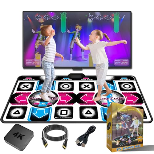 Leyoutime Dance Mat for Kids,Dancing Mat for Family with Interactive Dance Pad Games, HD Plug & Play TV Dance Game Console, for Kids,Birthday Gift for Girls