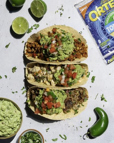 ORTEGA TORTILLAS, CAULIFLOWER & FLOUR, 8 INCH, 8 TORTILLAS