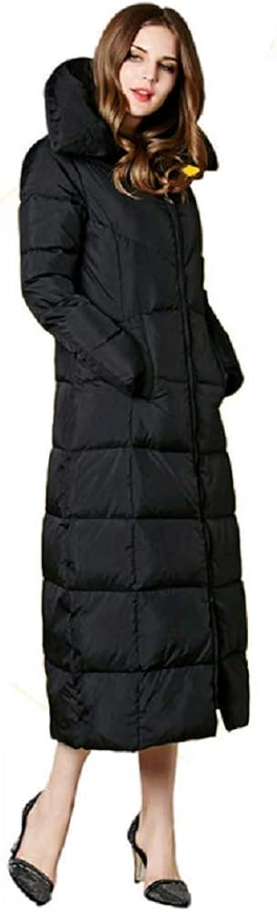 FAMLYJK Langer Daunenmantel für Damen, Winter Maxi Down Parka ...