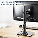 VIVO Single LCD Computer Monitor Mount, Freestanding Desk Stand with Glass Base for 1 Screen up to 32 inches (STAND-V001HG)thumb 4