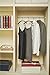 Wooden Suit/Coat hanger super stylish high-end walnut hanger with sturdy double screwed chrome hook and skirt/dress hooks underneath-Natural finishing-5pack