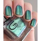 Glitter Gal Teal Duo Chromes Nail Polish- Warped Teal - .5 Fluid Ounce (15ml) Bottle