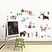 Woodland Animals Decorative Peel & Stick Wall Art Sticker Decals for Kids Room or Nursery