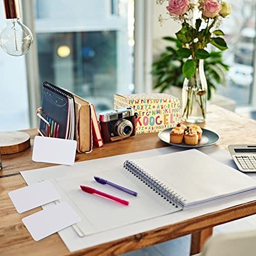 Koogel 600 Pcs White Study Cards, 2.2 x 3.5 Inch Study Cards Index Cards on Ring Flash Cards for School Learning Memory Recipe Cards Game Card