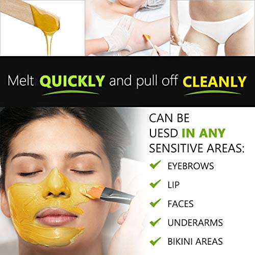 image for 【Lemon Essential Oil】Yeelen Wax Warmer Hair Removal Waxing Kit wit