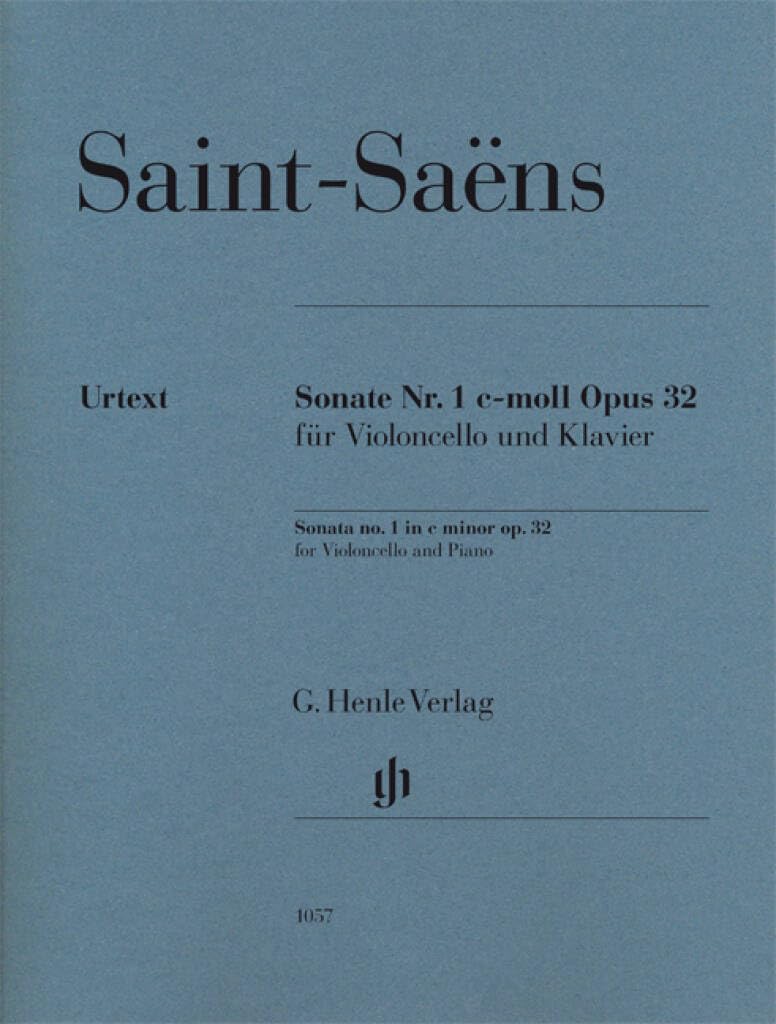 Sonata no.1 C minor for Violoncello and piano op.32 - cello and piano - with marked and unmarked string parts - (HN 1057)