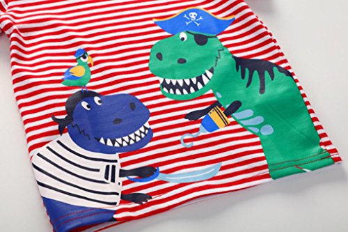 image for Leedford Baby Toddler Kids Boys Girls T-Shirt Classic Short-Sleeve Car