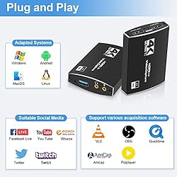 MOYOON Capture Card USB 3.0, 4K HDMI Video Capture