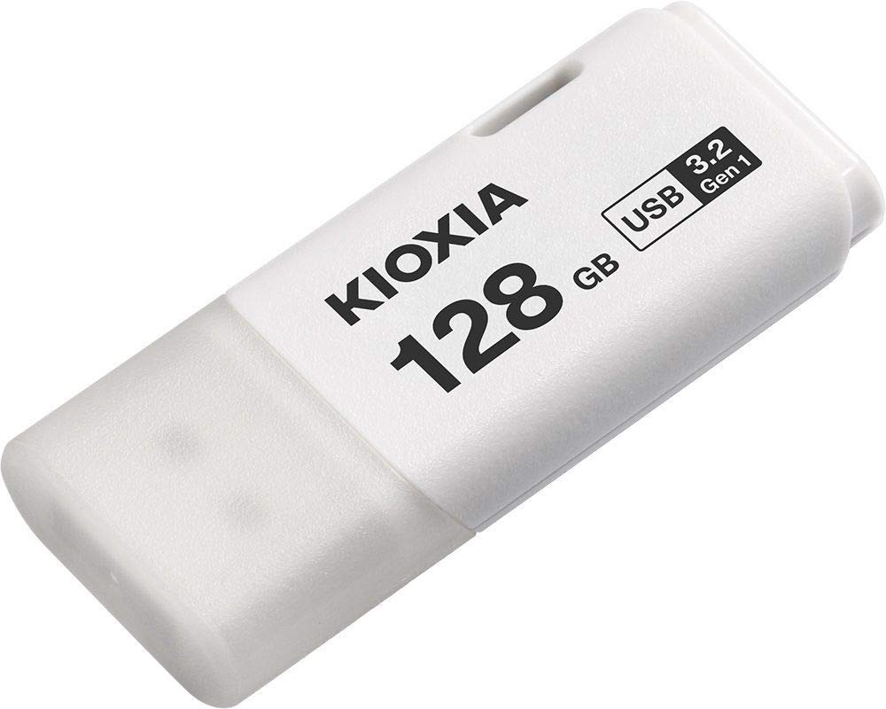 KIOXIA 128GB TransMemory U301 USB 3.2 Flash Drive, White
